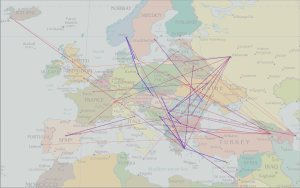 randomised Eurovision 2008 voting patterns