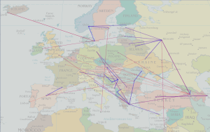Eurovision 2008 voting visualisation