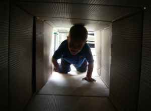 cardboard box play