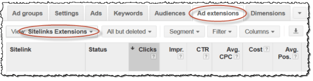 site link extensions
